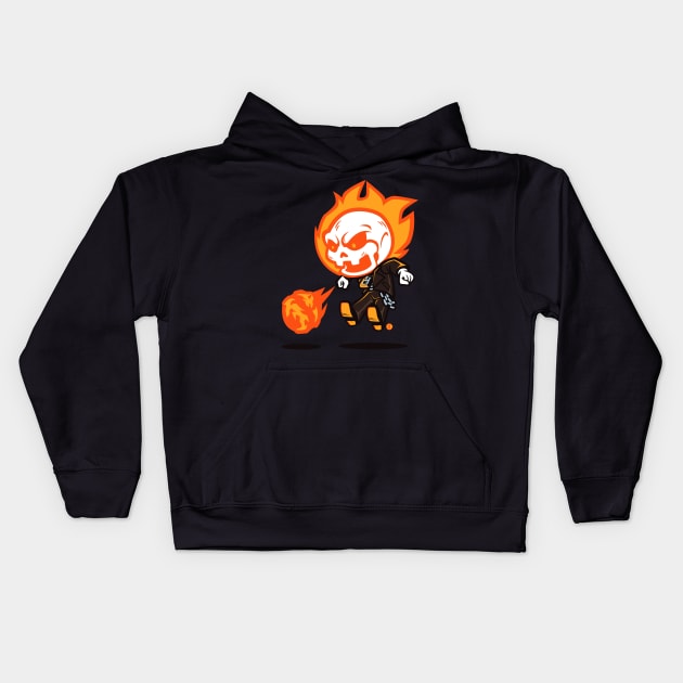 Little Hot Head Kids Hoodie by Chizel